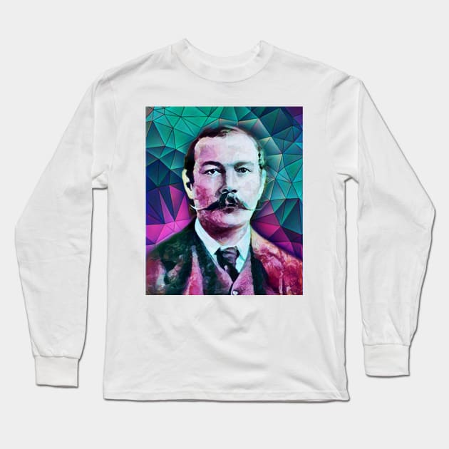 Arthur Conan Doyle Portrait | Arthur Conan Doyle Artwork 8 Long Sleeve T-Shirt by JustLit